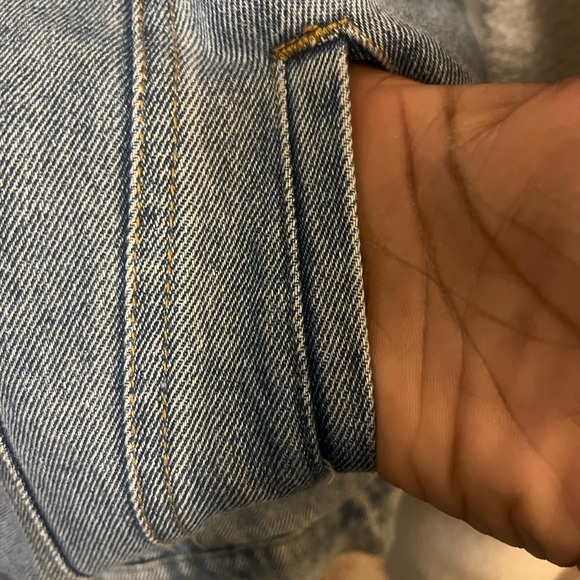 Denim/ fleece bomber jacket - Picture 8 of 12